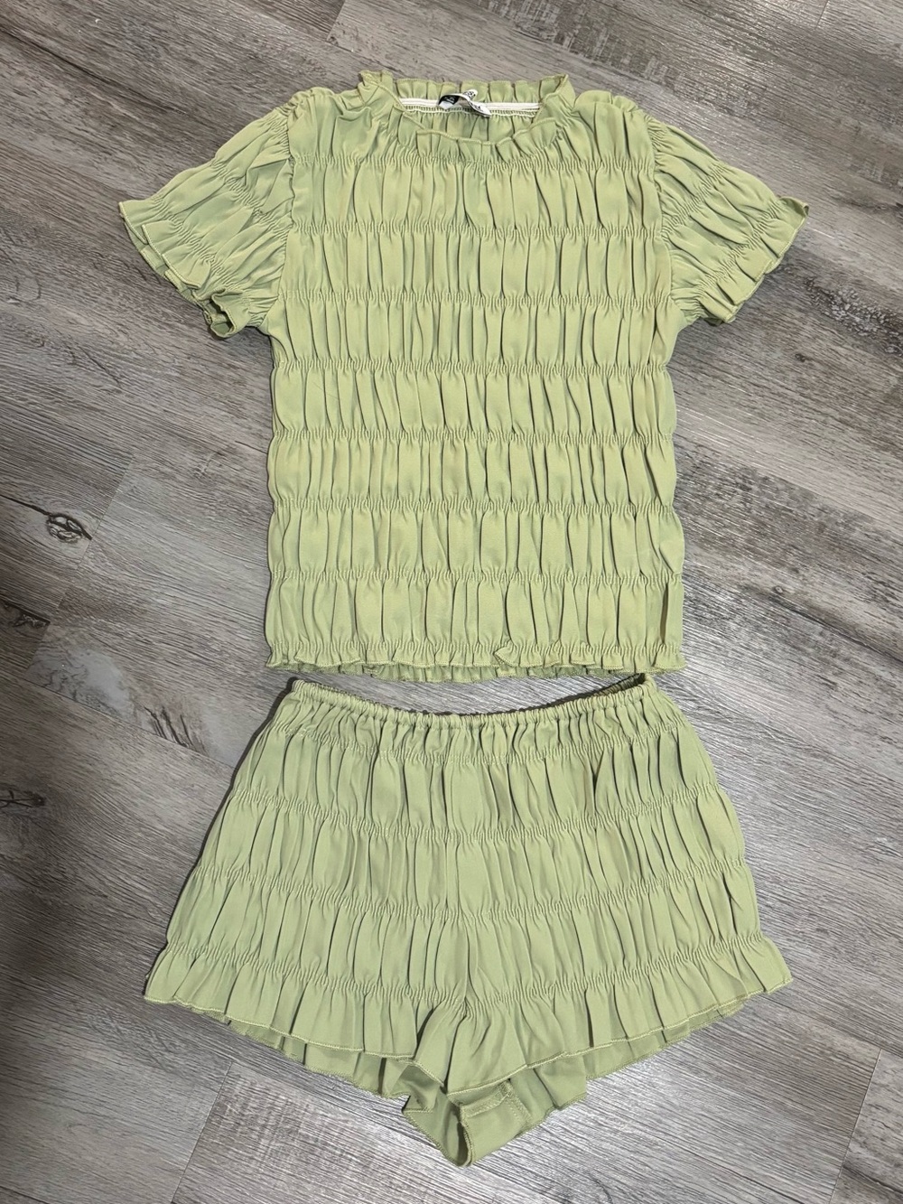 Princess Polly Green Two-Piece Top & Shorts Set